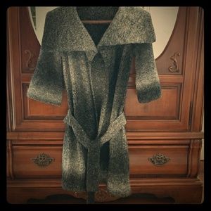 LOFT wool and alpaca ombre sweater coat.